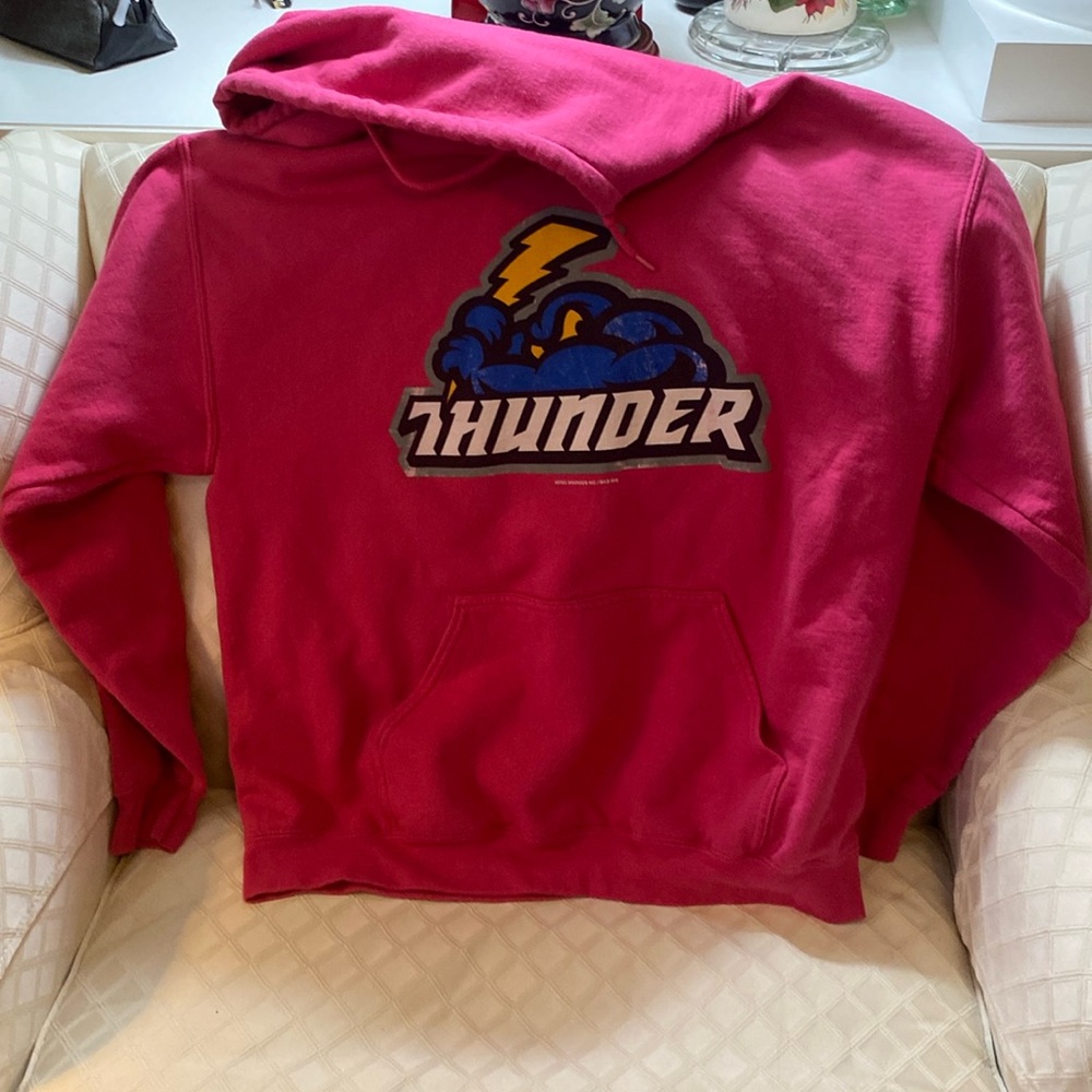 VGUC. Unisex Trenton, Hunter, hot pink, hooded sweatshirt.